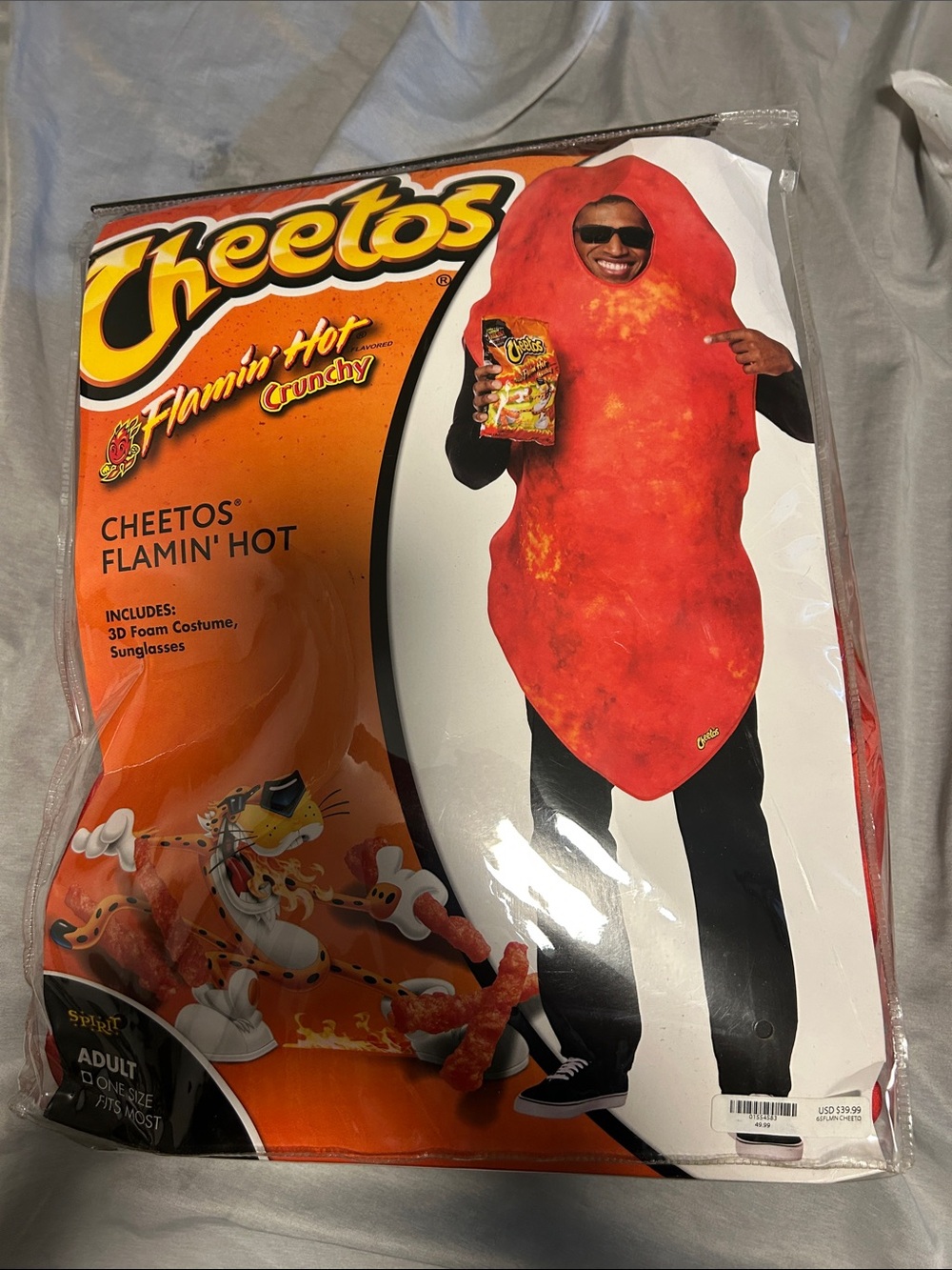 Flamin' Hot Adult Costume - Red Foam Snack Outfit